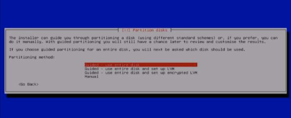 Disk partitioning